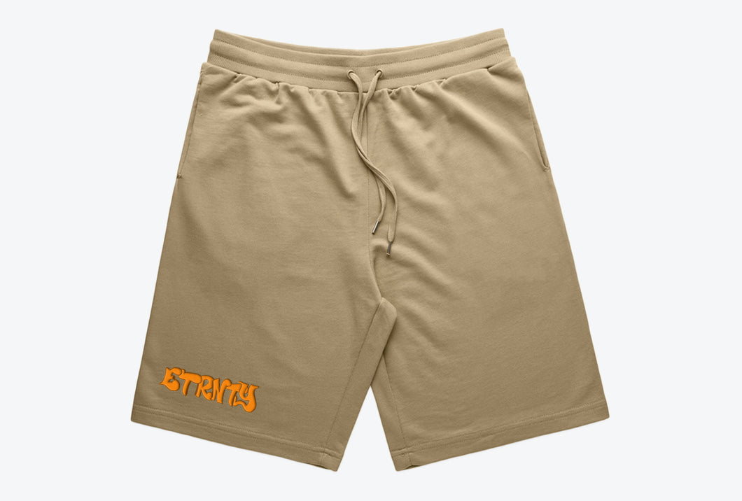 Graffiti Puff Print Sweat Shorts